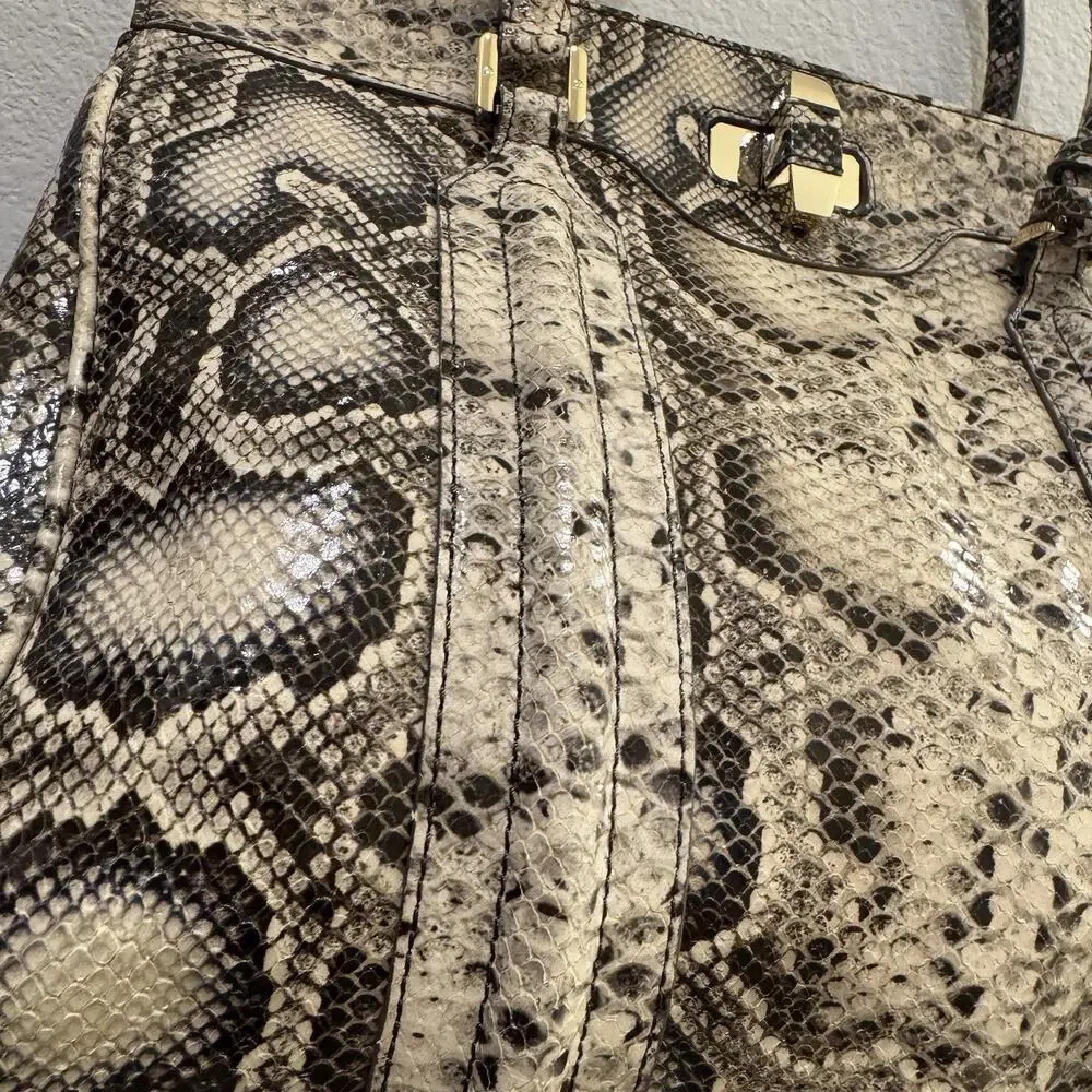 Tory Burch Women Bag Snake Pattern Python Shoulder LTD EDT Munich 2013 RARE